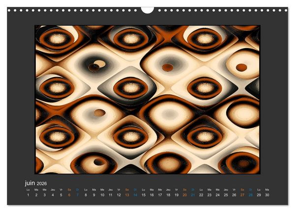 Produktbild: L'&acirc;me sauvage de l'abstrait (Calendrier mural 2026 DIN A3 vertical), CALVENDO calendrier mensuel