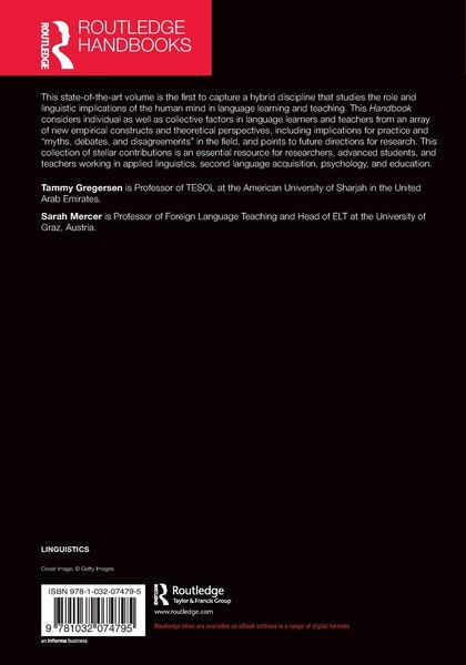 Produktbild: The Routledge Handbook of the Psychology of Language Learning and Teaching