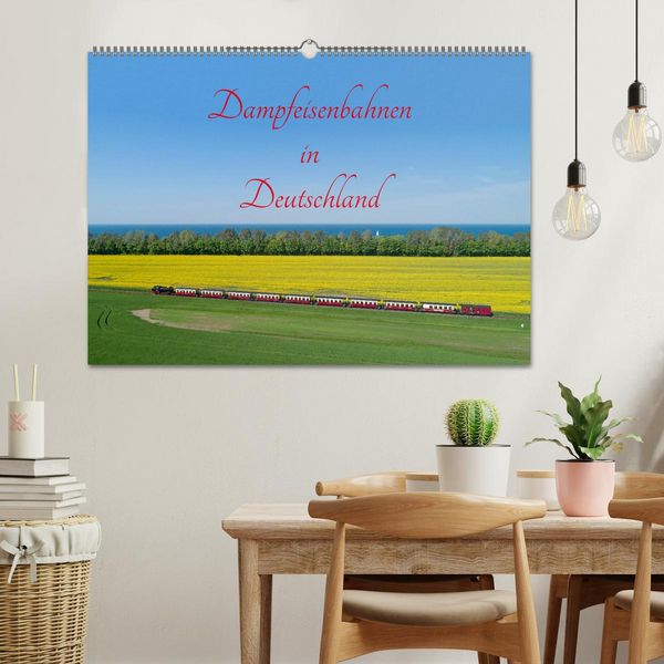 Produktbild: Dampfeisenbahnen in Deutschland (Wandkalender 2026 DIN A2 quer), CALVENDO Monatskalender