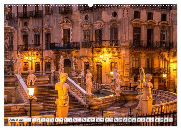 Produktbild: Sizilien - Palermo (hochwertiger Premium Wandkalender 2026 DIN A2 quer), Kunstdruck in Hochglanz
