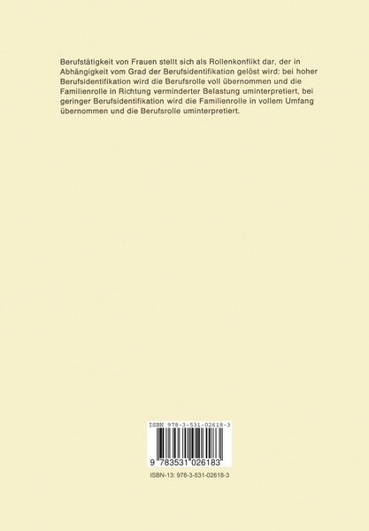 Produktbild: Bedeutung der Berufst&auml;tigkeit von Frauen