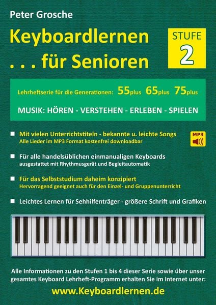 Produktbild: Keyboardlernen f&uuml;r Senioren (Stufe 2)