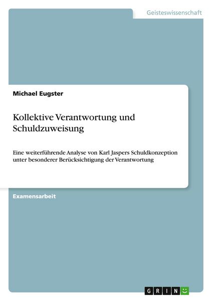 Produktbild: Kollektive Verantwortung und Schuldzuweisung