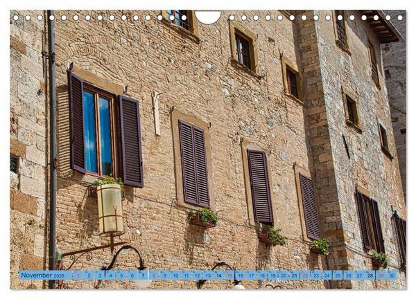 Produktbild: Impressionen aus San Gimignano (Wandkalender 2026 DIN A4 quer), CALVENDO Monatskalender