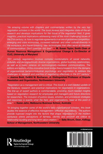 Produktbild: The Psychology of Negotiations in the 21st Century Workplace