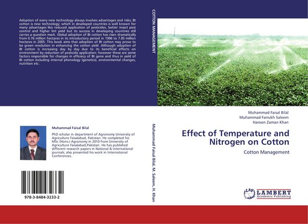Produktbild: Effect of Temperature and Nitrogen on Cotton