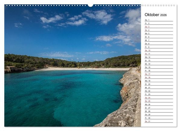 Produktbild: Mallorca - Str&auml;nde im S&uuml;dosten (hochwertiger Premium Wandkalender 2026 DIN A2 quer), Kunstdruck in Hochglanz