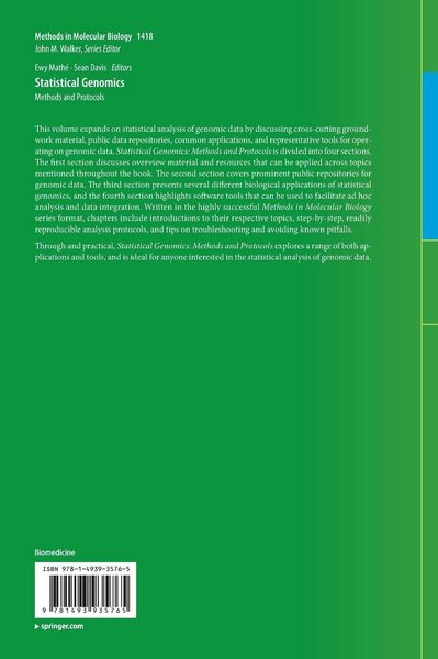 Produktbild: Statistical Genomics