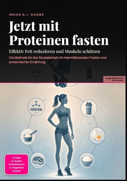 Produktbild: Jetzt mit Proteinen fasten: Effektiv Fett reduzieren und Muskeln sch&uuml;tzen