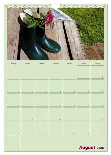 Produktbild: Gartenplaner (Wandkalender 2026 DIN A4 hoch), CALVENDO Monatskalender