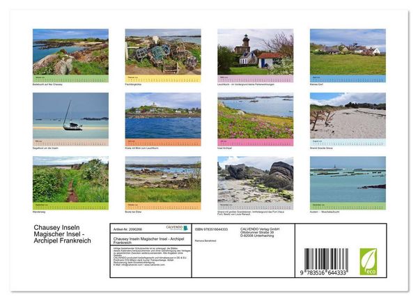 Produktbild: Chausey Inseln Magischer Insel - Archipel Frankreich (Wandkalender 2026 DIN A4 quer), CALVENDO Monatskalender