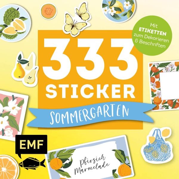 Produktbild: 333 Sticker - Sommergarten: Küchen-Etiketten und Aufkleber mit beschreibbarer Oberfläche