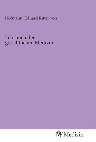 Produktbild: Lehrbuch der gerichtlichen Medizin