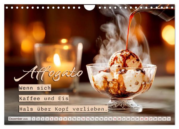 Produktbild: Kaffeemagie - Ein Jahr voller Genussmomente (Wandkalender 2026 DIN A4 quer), CALVENDO Monatskalender