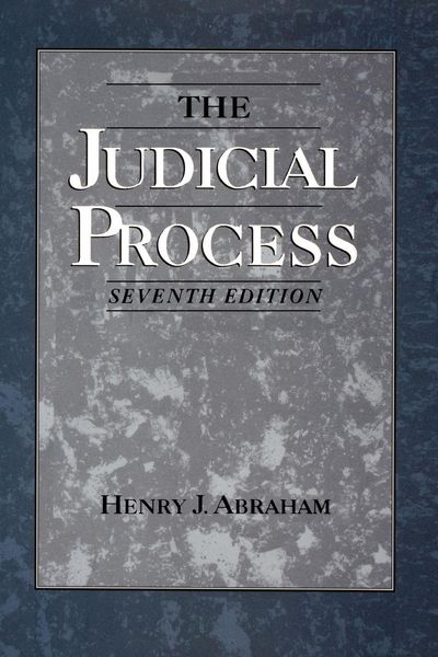 Produktbild: The Judicial Process
