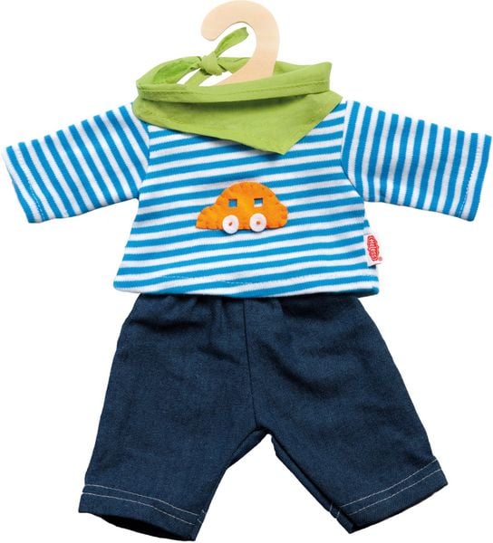 Produktbild: Puppen-Jeans mit Streifenshirt, klein, Gr. 28-35 cm
