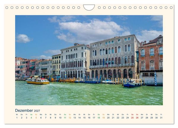 Produktbild: Venedig, die zeitlos Elegante (Wandkalender 2027 DIN A4 quer), CALVENDO Monatskalender