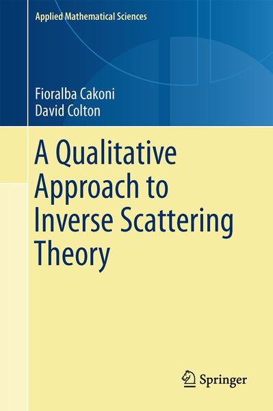 Produktbild: A Qualitative Approach to Inverse Scattering Theory