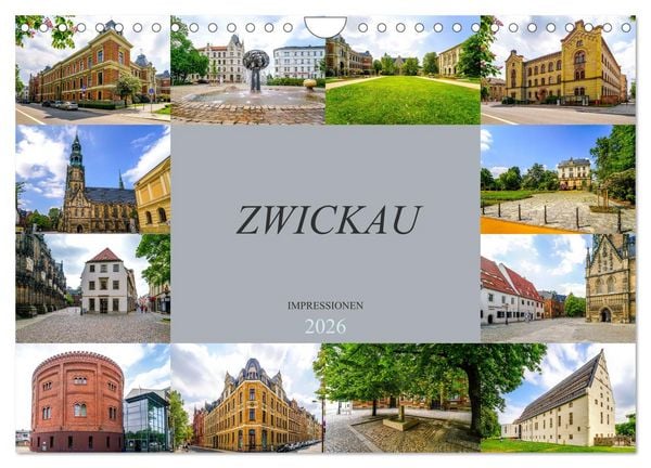 Produktbild: Zwickau Impressionen (Wandkalender 2026 DIN A4 quer), CALVENDO Monatskalender