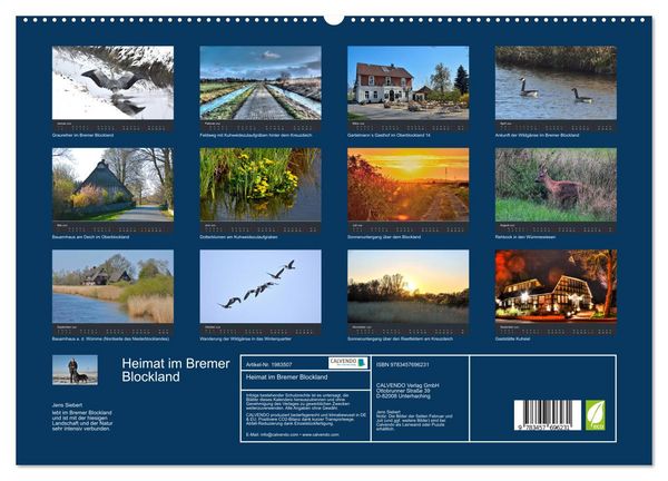 Produktbild: Heimat im Bremer Blockland (hochwertiger Premium Wandkalender 2026 DIN A2 quer), Kunstdruck in Hochglanz