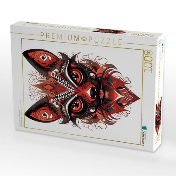 Produktbild: CALVENDO Puzzle W&uuml;stenfuchs im Tattoo Design | 1000 Teile Lege-Gr&ouml;&szlig;e 64x48cm Foto-Puzzle f&uuml;r gl&uuml;ckliche Stunden