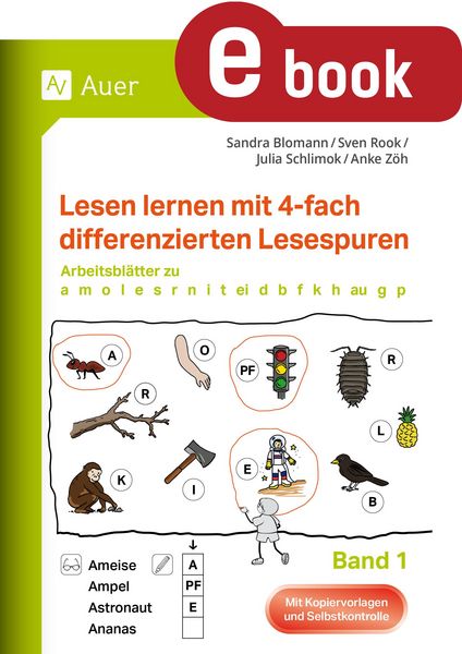 Produktbild: Lesen lernen mit 4-fach differenzierten Lesespuren