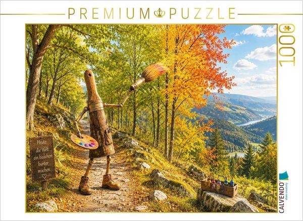 CALVENDO Puzzle Herbst malt Träume | 1000 Teile Lege-Größe 64x48cm Foto-Puzzle für glückliche Stunden
