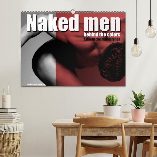 Produktbild: Naked men behind the colors &ndash; &Auml;sthetische Aktfotografien (Wandkalender 2027 DIN A2 quer), CALVENDO Monatskalender