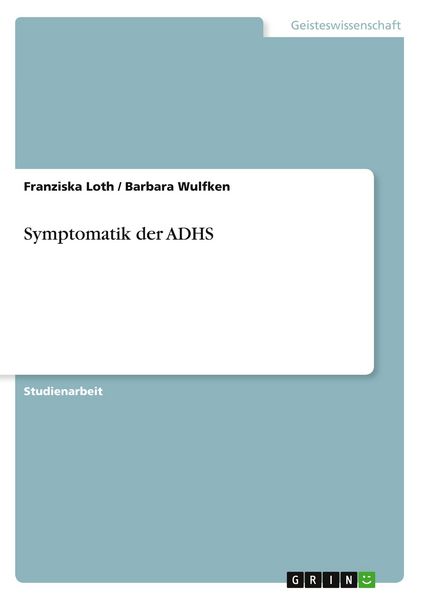 Produktbild: Symptomatik der ADHS