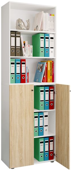 Büroschrank Regal Ordner Aktenschrank Lona 6fach