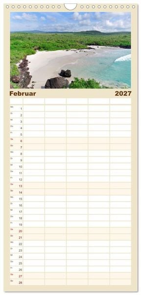 Produktbild: Familienplaner 2027 - Entdecke Ecuador mit 5 Spalten (Wandkalender, 21 x 45 cm) CALVENDO