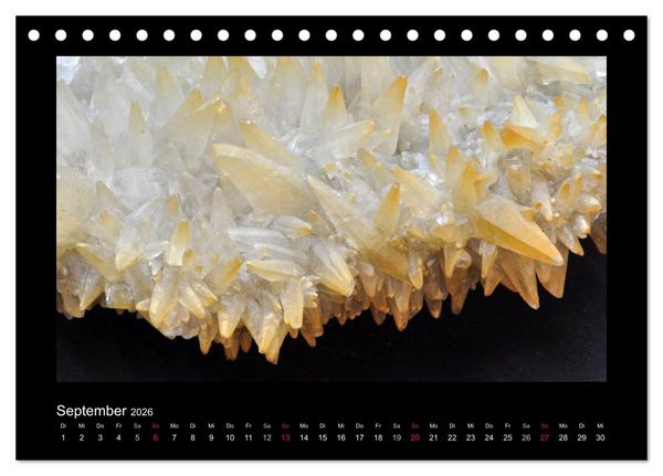 Produktbild: Mineralien aus dem Sauerland (Tischkalender 2026 DIN A5 quer), CALVENDO Monatskalender