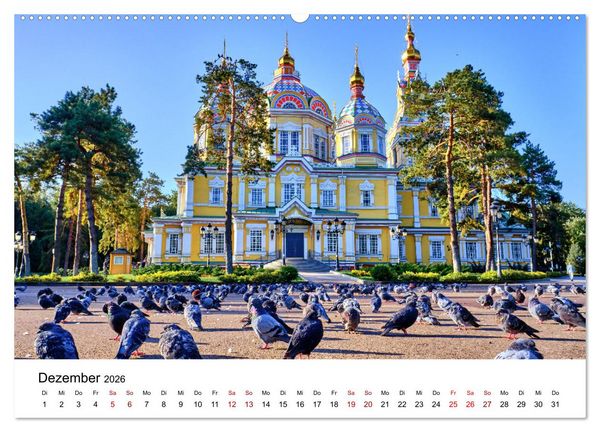 Produktbild: Zentralasien - Entlang der alten Seidenstra&szlig;e (hochwertiger Premium Wandkalender 2026 DIN A2 quer), Kunstdruck in Hochglanz