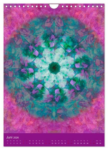 Produktbild: Meditative Pflanzenmandalas (Wandkalender 2026 DIN A4 hoch), CALVENDO Monatskalender
