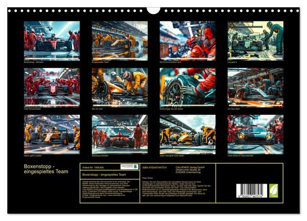 Produktbild: Boxenstopp - eingespieltes Team (Wandkalender 2026 DIN A3 quer), CALVENDO Monatskalender