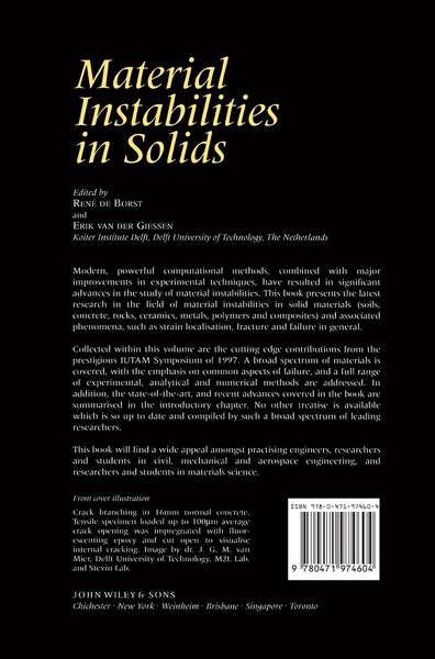 Produktbild: Material Instabilities in Solids