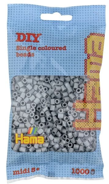 Hama Perlen grau, 1000 Stück