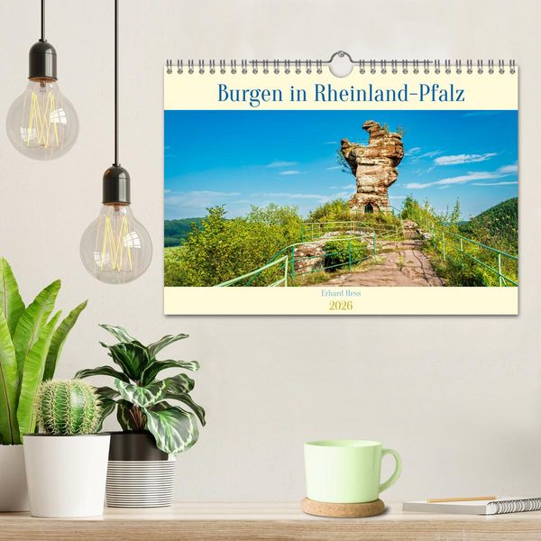 Produktbild: Burgen in Rheinland-Pfalz (Wandkalender 2026 DIN A4 quer), CALVENDO Monatskalender