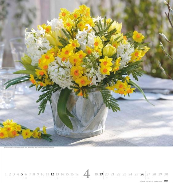 Produktbild: Bouquets 2026 - Foto-Kalender - Wand-Kalender - 45x48 - Blumen-Kalender