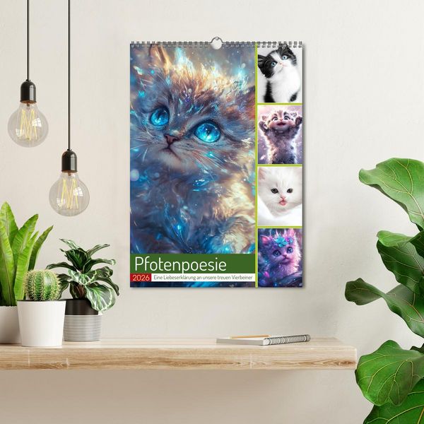Produktbild: Pfotenpoesie (Wandkalender 2026 DIN A3 hoch), CALVENDO Monatskalender