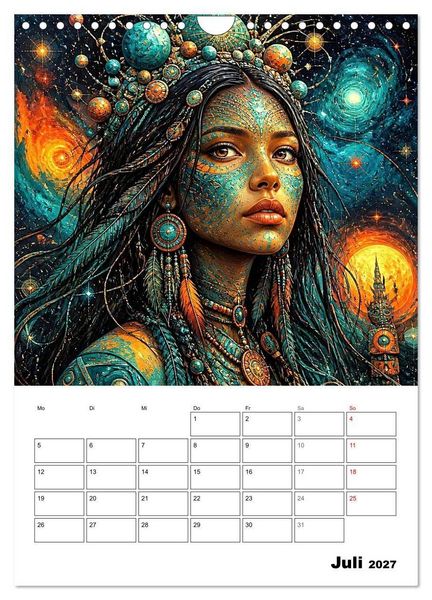 Produktbild: Mystische Gesichter der Unendlichkeit (Wandkalender 2027 DIN A4 hoch), CALVENDO Monatskalender