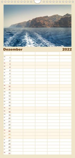 Produktbild: Familienplaner Teneriffa - Inmitten des Atlantischen Archipels (Wandkalender 2022 , 21 cm x 45 cm, hoch)