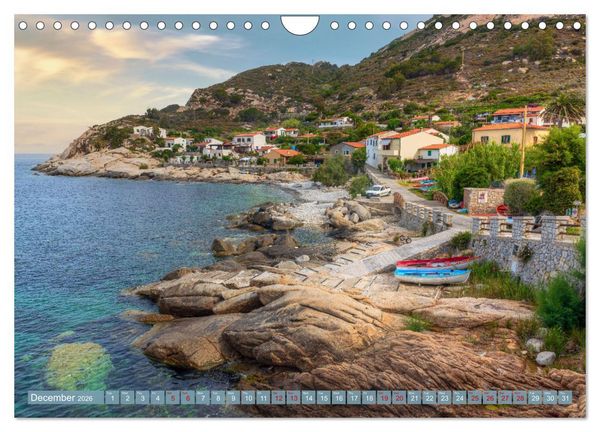 Produktbild: Elba in Italy - The Mediterranean dream island for romantics (Wall Calendar 2026 DIN A4 landscape), CALVENDO 12 Month Wall Calendar