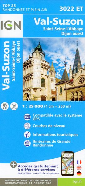 Produktbild: Val Suzon Saint-Etienne-L'Abbaye Dijon Ouest 1:25 000