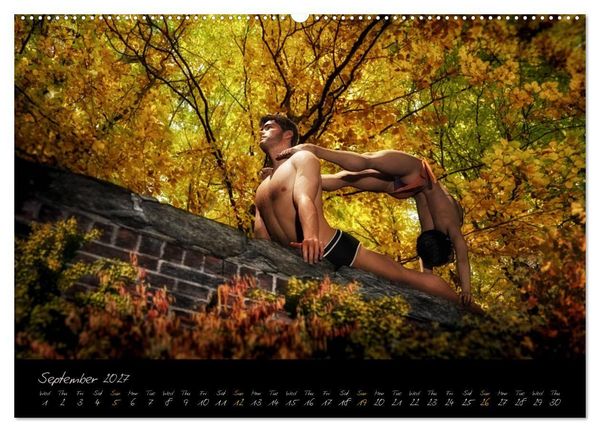 Produktbild: Yoga Couples - Harmony and Passion (High Quality Premium Wall Calendar 2027 DIN A2 landscape),CALVENDO 12 Month Wall Calendar