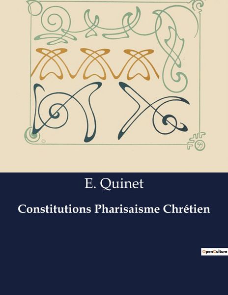 Produktbild: Constitutions Pharisaisme Chr&eacute;tien