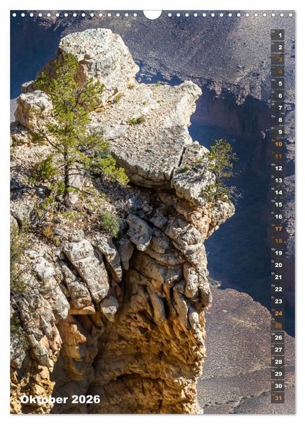 Produktbild: GRAND CANYON Imposante Aussichten (Wandkalender 2026 DIN A3 hoch), CALVENDO Monatskalender