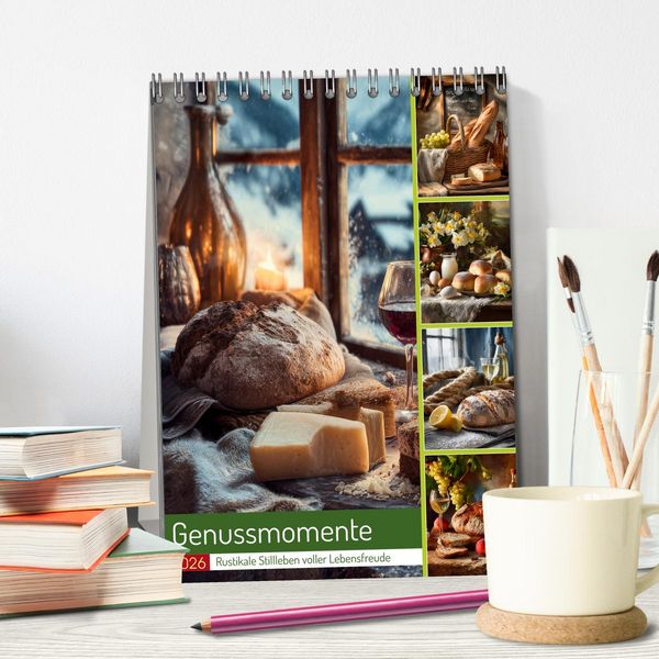 Produktbild: Genussmomente (Tischkalender 2026 DIN A5 hoch), CALVENDO Monatskalender