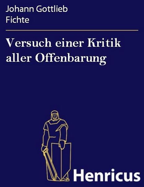Produktbild: Versuch einer Kritik aller Offenbarung