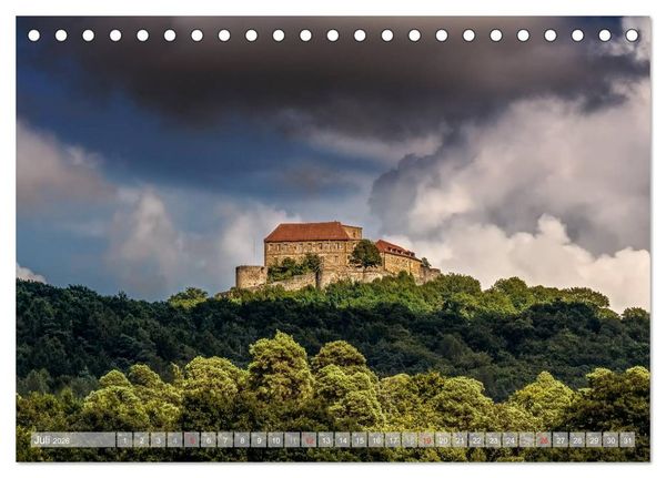 Produktbild: Burgenlandschaft Fr&auml;nkische Schweiz (Tischkalender 2026 DIN A5 quer), CALVENDO Monatskalender